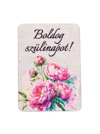 4db. Boldog születésnapot! feliratos dekor tábla 7 x 5cm