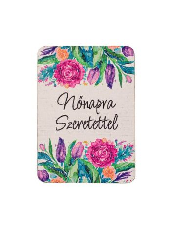4db. Nőnapra szeretettel feliratos dekor tábla 7 x 5cm