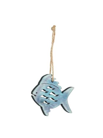 Hal akasztós fa 7x8x1cm sötétkék @