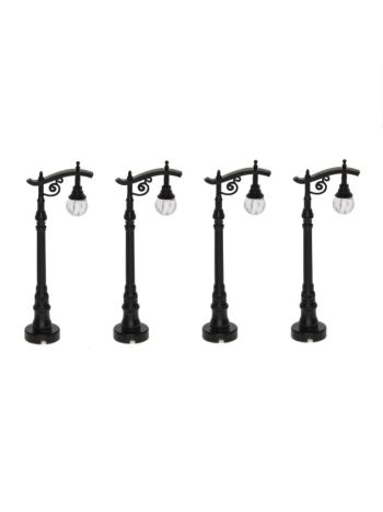 Kandeláber mini műanyag- 10-5 cm- fekete- S/4