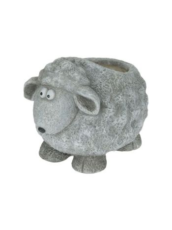 Kaspó ültethető- bárány- magnézia 30x22-5x21-5 cm szürke