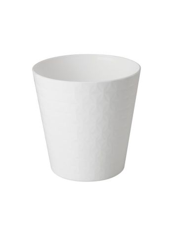 Kaspó DIAMENT kerek 17 műanyag 17x17 cm fehér