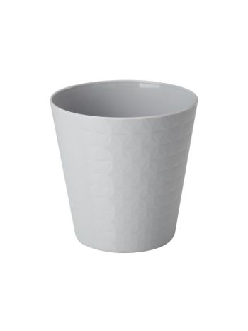 Kaspó DIAMENT kerek 19 műanyag 19x19 cm v.szürke