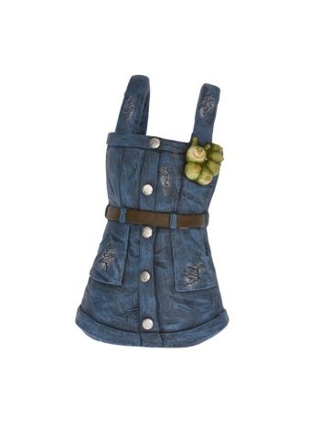 Dámske džínsové šaty keramické 26-5x20-5x44-5cm modré DD61945