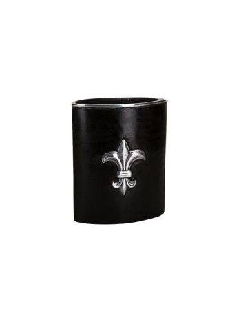Kaspó ovális kerámia 19x7-5x24cm fekete-ezüst 8716109287397