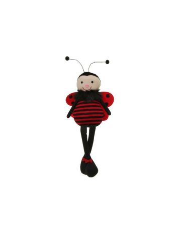 Katica lógólábú textil 20x12x54 cm piros- fekete