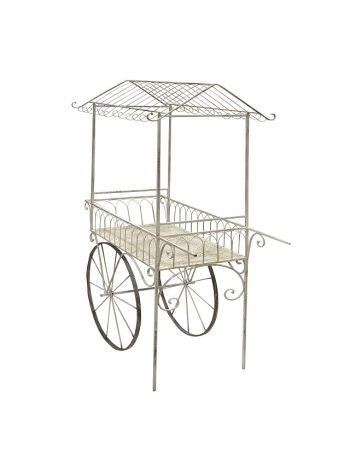 Kocsi fém 137x69-5x199 cm fehér  DD62882