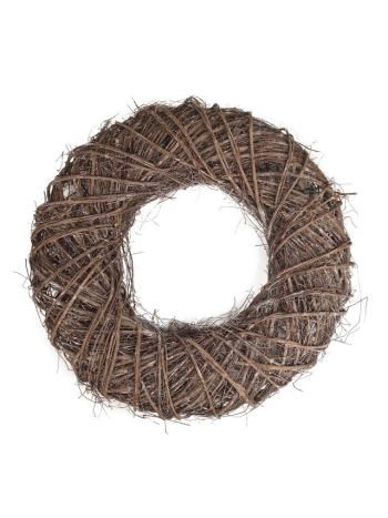 Koszorú vessző deres 40x11 cm barna