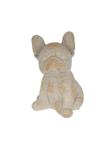 Kutya ülő POLY 9x10-5x14 cm szürke DD58502
