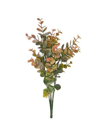 Eukaliptusz csokor- 7 ágú- 34cm magas - Barnás zöld
