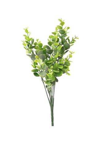 Eukaliptusz csokor- 7 ágú- 34cm magas - Sárgás zöld