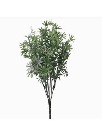 Dekor bokor- 7 ágú- 34cm magas - Középzöld