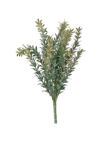 Dekor bokor- 7 ágú- 40cm magas - Sötétzöld