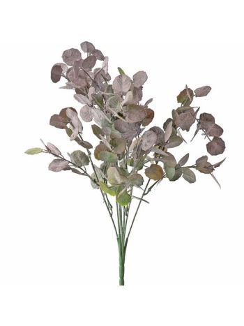 Eukaliptusz csokor- 7 ágú- 34cm magas - Zöld / Lila