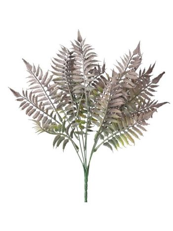 Páfrány csokor 7 ágú- 41 cm magas - Zöld / Lila