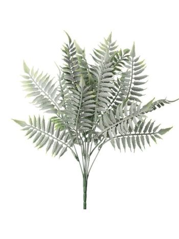 Páfrány csokor 7 ágú- 41 cm magas - Zöld / Fehér