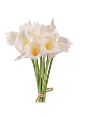 Real touch kála köteg- 10 szálas- 36cm magas - Fehér