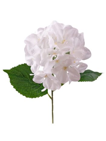 Hortenzia selyemvirág szál- 60cm magas - Fehér