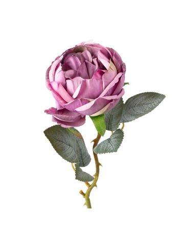 Bazsarózsa selyemvirág szál- 51cm magas - Lila