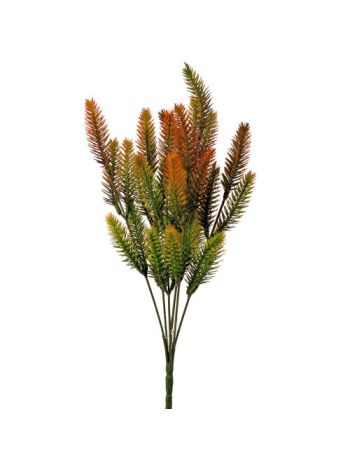 Ciprus műnövény- 7 ágú- 33cm magas - Barnás zöld
