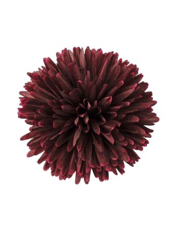 Krizantém selyemvirág fej- 14cm - Bordó