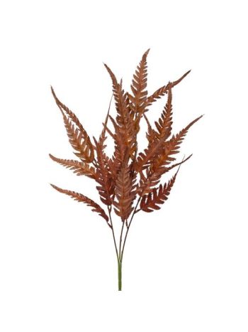 Páfrány műnövény- 3 ágú- 54cm magas - Sötétbarna