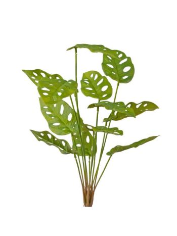 Monstera műnövény- 5 ágú- 56cm magas - Zöld