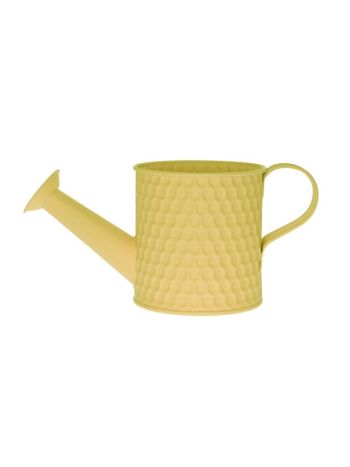 Locsolókanna mintás fém 10x10x10-5cm sárga DD60592