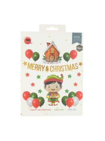 Balloon Christmas elf S/24