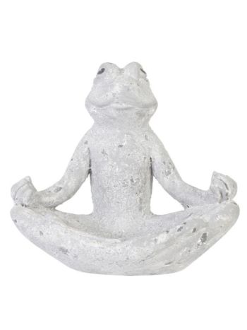 Madáritató béka kerámia 40x25x37cm szürke 43171072