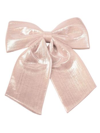 Lesklá mašľa - 28 x 34 cm - Bledoružová