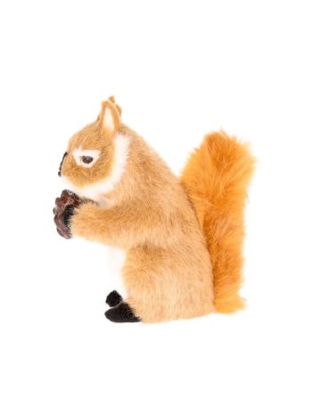 Mókus ülő- műanyag- textil- 12x6x12-5 cm- barna