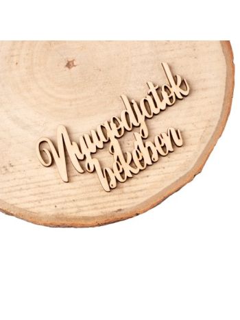 4db Nyugodjatok Békében felirat fából 10 x 5cm - Natúr