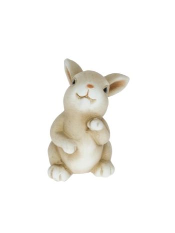 Nyúl álló kerámia 9x8x11-5 cm barna