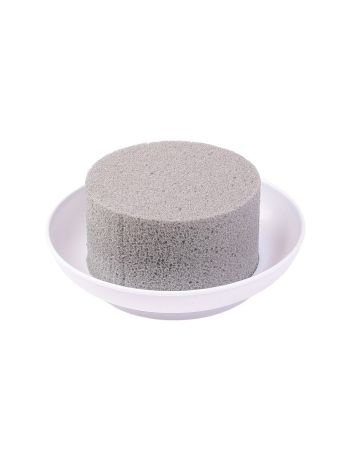 Ciotola mini DIY - száraz tűzőhab fehér tálkában- Ø 12 (Ø 8) x 5cm