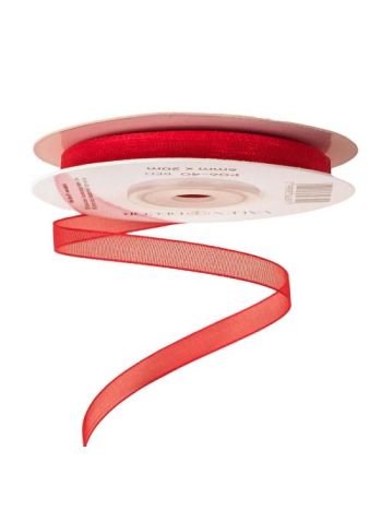 Organza szalag 6mm x 20m - Piros 6mm x 20m P06-40