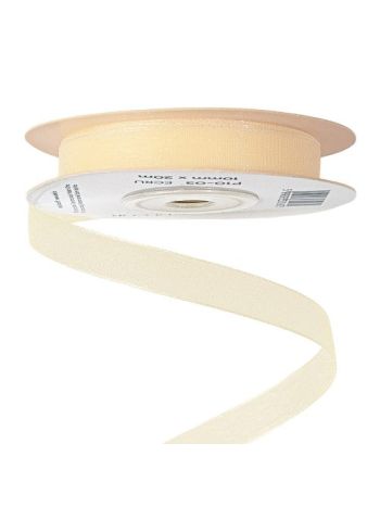 Organza szalag 10mm x 20m - Ekrü