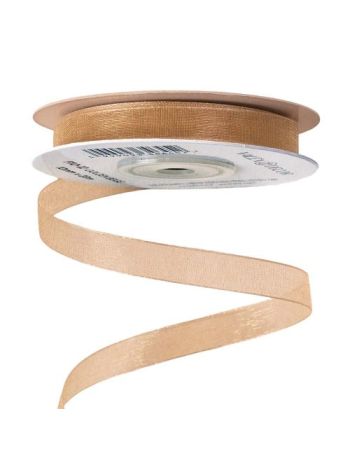 Organzová stuha 10 mm x 20 m - Béžová zlatá 10 mm x 20 m P10-12