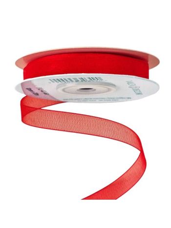 Organza szalag 10mm x 20m - Piros 10mm x 20m P10-40