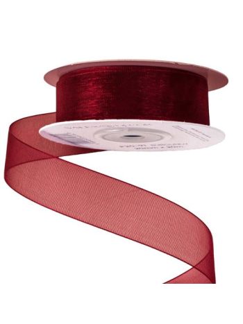 Organza szalag 20mm x 20m - Bordó