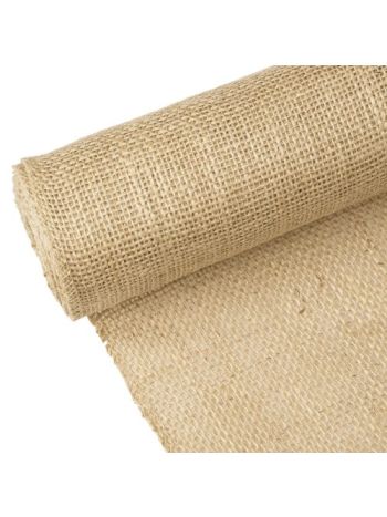 Natúr juta tekercs varrott szegéllyel 50cm x 5m