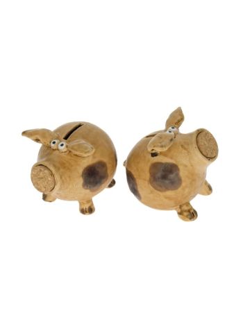 Persely malac kerámia 11-5x9-3x10-6 cm natúr 2 féle DD67346