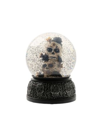 Trepacia guľa s kostrou čierna
