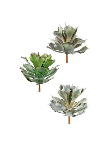 Selyemvirág agave 28cm zöld 3 féle