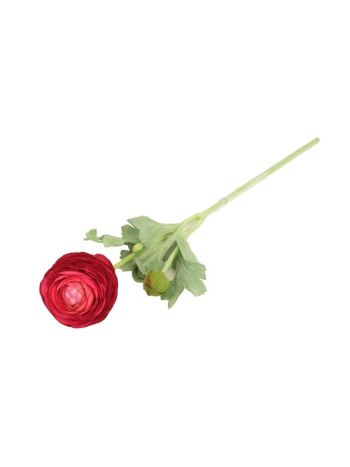 Selyemvirág boglárka 51cm bordó