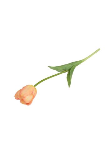 Selyemvirág tulipán cirmos gumi 41cm rózsaszín