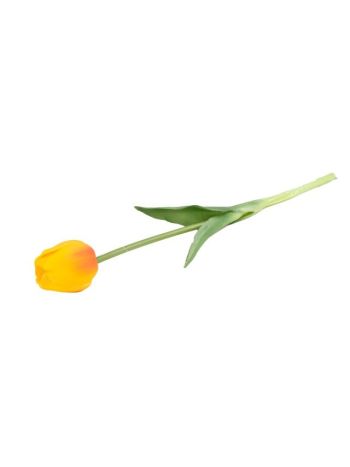 Selyemvirág tulipán szálas gumi 44cm sárga