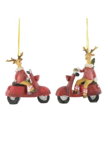 Szarvas motoron akasztós poly 9x3-5x10 piros- barna 2 féle SSS