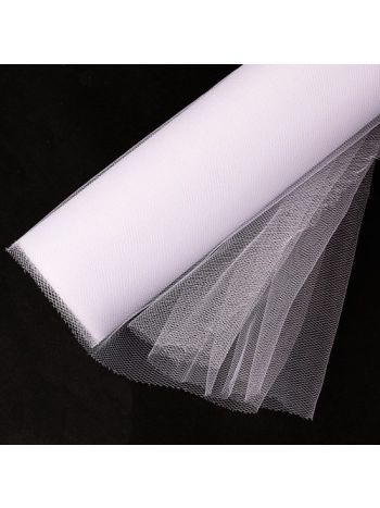 Lágy tüll tekercs 30cm x 20m - Fehér