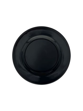 Tányér műanyag, 33x33x2 cm, fekete DD66466